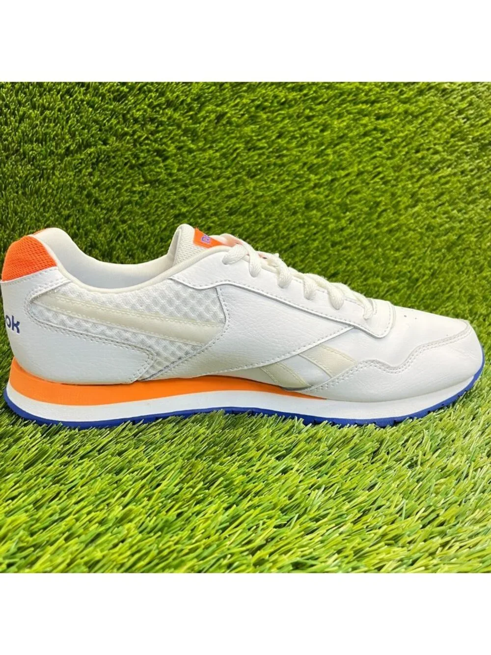 Reebok Classic Harman Run Mens Size 11.5 White Athletic Leather Shoes Sneakers